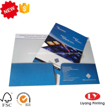 Office Paper File Folder with Pocket Printing